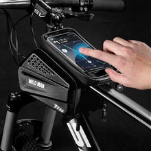 Заредете изображение във визуализатора на галерията – WILDMAN traveling bag for bike frame with zipper 1,2L (4&quot;-7&quot;) ES6 black
