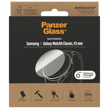 Заредете изображение във визуализатора на галерията – PanzerGlass Screen Protector antibacterial glass for Samsung Galaxy Watch 6 Classic 43 mm
