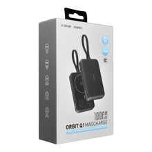 Заредете изображение във визуализатора на галерията – X-ONE Orbit Magcharge powerbank compatible with MagSafe 10000mAh - black
