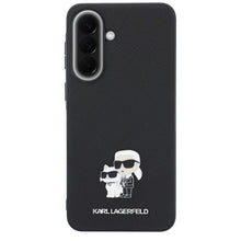 Заредете изображение във визуализатора на галерията – KARL LAGERFLED case for SAMSUNG A57 KLHCSA57PSAKCMPK (Saffiano W/ K&amp;C Metal Logo) black
