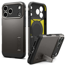 Заредете изображение във визуализатора на галерията – SPIGEN case TOUGH ARMOR T compatible with MagSafe for IPHONE 18 Pro / 17 Pro gunmetal
