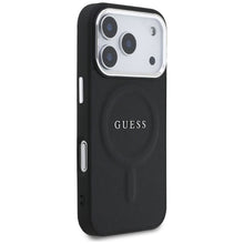 Заредете изображение във визуализатора на галерията – GUESS case for IPHONE 17 Pro compatible with MagSafe GUHMP17LPSAREGSK (PU W/ Classic Logo) black
