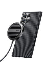 Заредете изображение във визуализатора на галерията – Benks Etui Magnetic Armor Air Kevlar 600D for Samsung Galaxy S24 Ultra black
