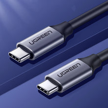 Заредете изображение във визуализатора на галерията – Ugreen US161 50751 USB-C 3.1 / USB-C 3.1 cable 1.5m - gray
