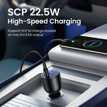 Заредете изображение във визуализатора на галерията – Ugreen CD293 car charger 2x USB-C PD and 1x USB-A 130W - black

