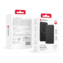 Заредете изображение във визуализатора на галерията – Powerbank compatible with MagSafe Forcell F-Energy Slim F5K9 QC4.0 PD3.0 15W 5000 mAh black
