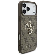 Заредете изображение във визуализатора на галерията – GUESS case for IPHONE 18 Pro / 17 Pro GUE005601 (4G PU Big Logo) brown
