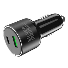 Заредете изображение във визуализатора на галерията – Silver Monkey SMA014 100W car charger 1xUSB-C PD 1xUSB-A QC 3.0 - black
