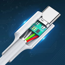 Заредете изображение във визуализатора на галерията – Ugreen US264 60519 USB-C / USB-C PD QC AFC cable 1.5m - white
