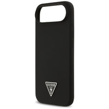 Заредете изображение във визуализатора на галерията – GUESS case for IPHONE 17 Air compatible with MagSafe GUHMP17MSCTRLMK (Silicone W/ Triangle Logo) black
