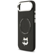 Заредете изображение във визуализатора на галерията – KARL LAGERFELD case for IPHONE 17 Air compatible with MagSafe KLHMP17MPSMLRCHK (PU Choupette Pin) black
