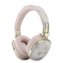 Заредете изображение във визуализатора на галерията – Wireless headphones Guess ENC Metal 4G Script Logo pink
