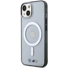 Заредете изображение във визуализатора на галерията – BMW Silver Ring MagSafe case for iPhone 14 Plus - transparent
