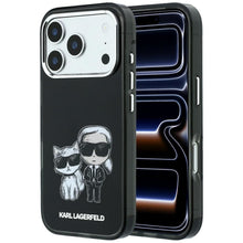 Заредете изображение във визуализатора на галерията – KARL LAGERFELD case for IPHONE 18 Pro /17 Pro compatible with MagSafe (Bodies Sketch) black
