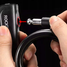 Заредете изображение във визуализатора на галерията – Rockbros RKS515-BK bicycle lock with 1.1 m key - black
