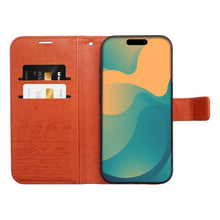 Заредете изображение във визуализатора на галерията – MEZZO Book case for IPHONE 17 PRO MAX cats brown
