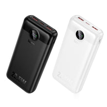 Заредете изображение във визуализатора на галерията – Powerbank Hoco 20000 mAh QC 22,5W+PD 20W LED J172A white
