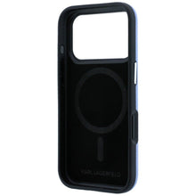 Заредете изображение във визуализатора на галерията – KARL LAGERFELD case for IPHONE 18 Pro/ 17 Pro compatible with MagSafe (Grained Choupette Head Metal) light blue
