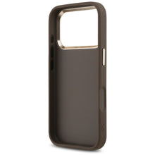 Заредете изображение във визуализатора на галерията – GUESS case for IPHONE 18 Pro / 17 Pro GUE005483 (PU W/ Big 4G Classic Logo) brown gold
