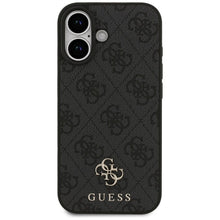 Заредете изображение във визуализатора на галерията – GUESS case for IPHONE 17 compatible with MagSafe GUHMP17SP4SM4MK (PU 4G Small 4G and Classic) black
