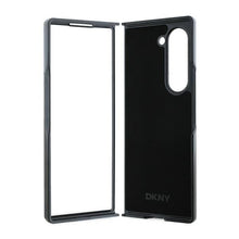 Заредете изображение във визуализатора на галерията – DKNY case for SAMSUNG Z Fold 6 DKHCZFD6PCPTSSK (HC PU Chequered Pattern W/ Printed Stripes) black
