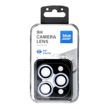 Заредете изображение във визуализатора на галерията – Camera Lens Protector BLUE STAR Easy Install for IPHONE 18 PRO / 18 PRO MAX light blue
