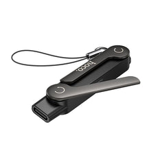 Заредете изображение във визуализатора на галерията – Adapter with holder USB C to USB C max 240W Hoco UA47A black
