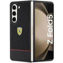 Заредете изображение във визуализатора на галерията – Ferrari Perforated Line case for Samsung Galaxy Z Fold 5 - black
