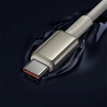 Заредете изображение във визуализатора на галерията – Baseus Tungsten Gold USB-C / USB-C 100W 2m cable - gold
