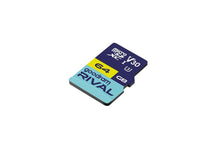 Заредете изображение във визуализатора на галерията – GOODRAM RIVAL Memory card microSD 64GB 100MB/s class 10 UHS-I V30 with adapter SD
