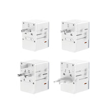 Заредете изображение във визуализатора на галерията – Dudao A35Pro 35W EU / UK / AUS / US / JP travel adapter 3x USB-C 2x USB-A - white
