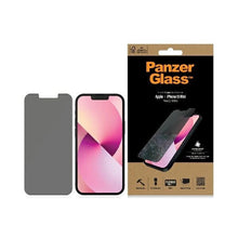 Заредете изображение във визуализатора на галерията – PanzerGlass Standard Super+ antibacterial privatizing tempered glass for iPhone 13 mini
