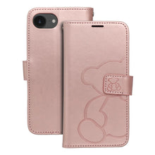 Заредете изображение във визуализатора на галерията – MEZZO Book case for IPHONE 16e (SE 4 2025) teddy bear rose gold
