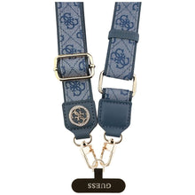 Заредете изображение във визуализатора на галерията – GUESS universal strap GUUCNP4DGMB (4G PU Strap Tether Patch Strass Metal Logo) blue
