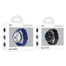 Заредете изображение във визуализатора на галерията – HOCO smartwatch with call function AMOLED Y24 black
