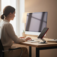 Заредете изображение във визуализатора на галерията – Forcell F-GRIP Fold Stand 3 360 desk holder grey
