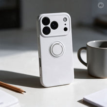 Заредете изображение във визуализатора на галерията – Case for iPhone 18 Pro / 17 Pro Silicone Ring silver
