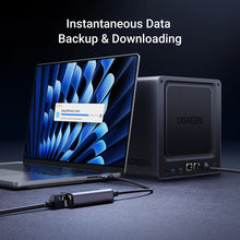 Заредете изображение във визуализатора на галерията – Ugreen CM648 USB-C to RJ45 Ethernet 2.5G adapter - gray
