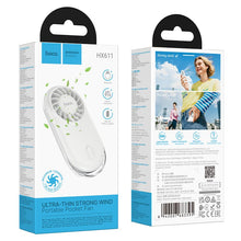 Заредете изображение във визуализатора на галерията – Portable mini fan Hoco HX611 milky white
