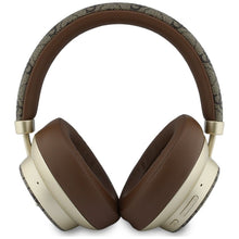 Заредете изображение във визуализатора на галерията – Wireless headphones Guess ENC 4G Gold Script Metal brown
