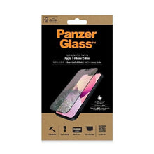 Заредете изображение във визуализатора на галерията – PanzerGlass E2E Microfracture antibacterial glass with blue light filter for iPhone 13 mini - with black frame

