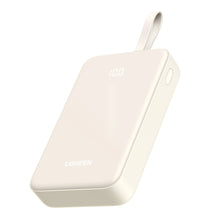 Заредете изображение във визуализатора на галерията – Ugreen PB505 Powerbank 20000mAh 22.5W USB-C USB-A Built-in USB-C Cable - White
