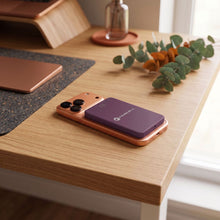Заредете изображение във визуализатора на галерията – Powerbank compatible with MagSafe Forcell F-Energy SuperSlim F5K8 QC4.0 PD3.0 15W 5000 mAh cherry
