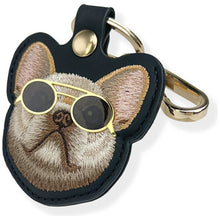 Заредете изображение във визуализатора на галерията – NIMMY case for tracker / keychain GLASSES COOL DOG black
