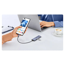 Заредете изображение във визуализатора на галерията – HUB Ugreen CM511 20956A 6in1 USB-C - HDMI / 3x USB-A 3.0 / SD/TF card reader - gray
