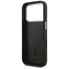 Заредете изображение във визуализатора на галерията – KARL LAGERFELD case for IPHONE 17 Pro Max compatible with MagSafe KLHMP17XPSKRSGEK (PU W/ Karl RSG Logo) black
