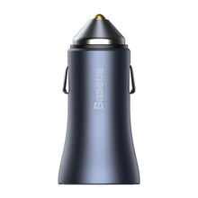 Заредете изображение във визуализатора на галерията – Baseus Golden Contactor Pro 2x USB-A 40W car charger QC SCP FCP AFC - gray
