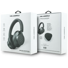 Заредете изображение във визуализатора на галерията – Wireless headphones ANC KARL LAGERFELD Grained Initials KF003084 grey
