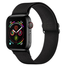 Заредете изображение във визуализатора на галерията – Tech-Protect Mellow Strap for Apple Watch 4 / 5 / 6 / 7 / 8 / 9 / SE / Ultra 1 / 2 (42/44/45/49 mm) - Black
