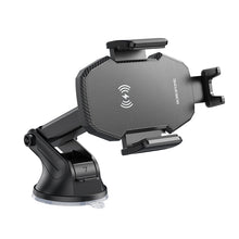 Заредете изображение във визуализатора на галерията – Borofone Car holder BH214 Adelante with induction charging to dashboard black
